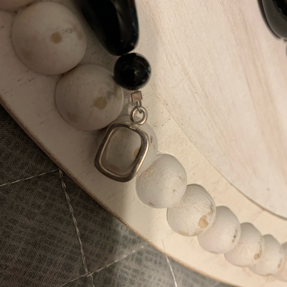 Sterling Silver & Onyx Bracelet - Picture 7 of 9